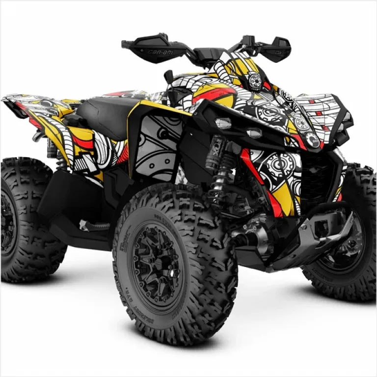 Petrol Head Rot-Gelb XL Version für CAN-AM Renegade 1000/800/650/570/500 all models